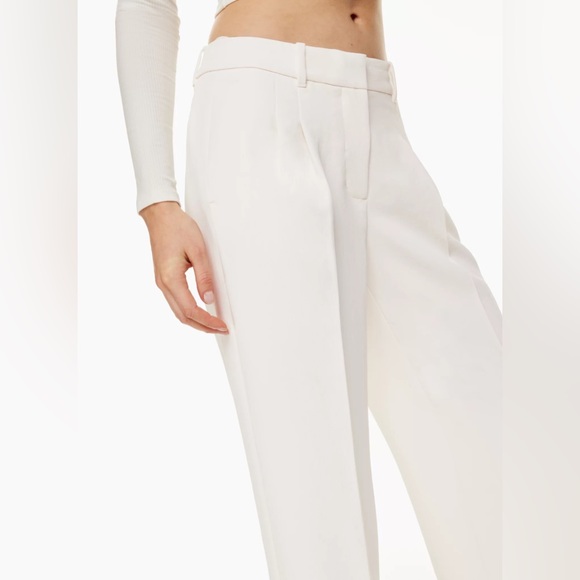 ARITZIA WILFRD EFFORTLESS PANTS - LIGHT BIRCH - Picture 2 of 5